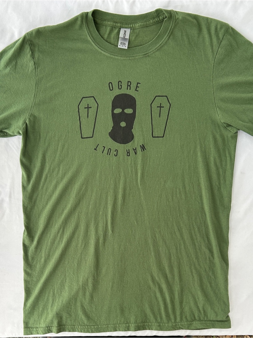 Ogre War Cult Overstreet Graphic T-Shirt Men's Medium Green